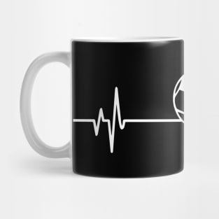 Soccer heartbeat - Cool Funny Soccer Lover Gift Mug